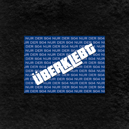 Aufkleber „Überklebt“