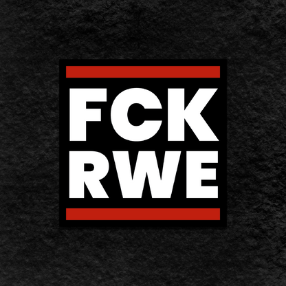 Aufkleber „FCK RWE“